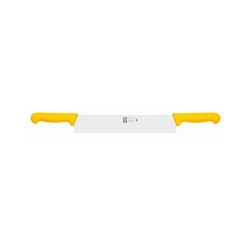Нож для сыра с двумя ручками (желтая рукоять) ICEL 9501-30 см жесткое лезвие