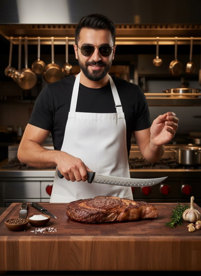 Нож мясника разделочный TuoTown 231003, лезвие 26 см