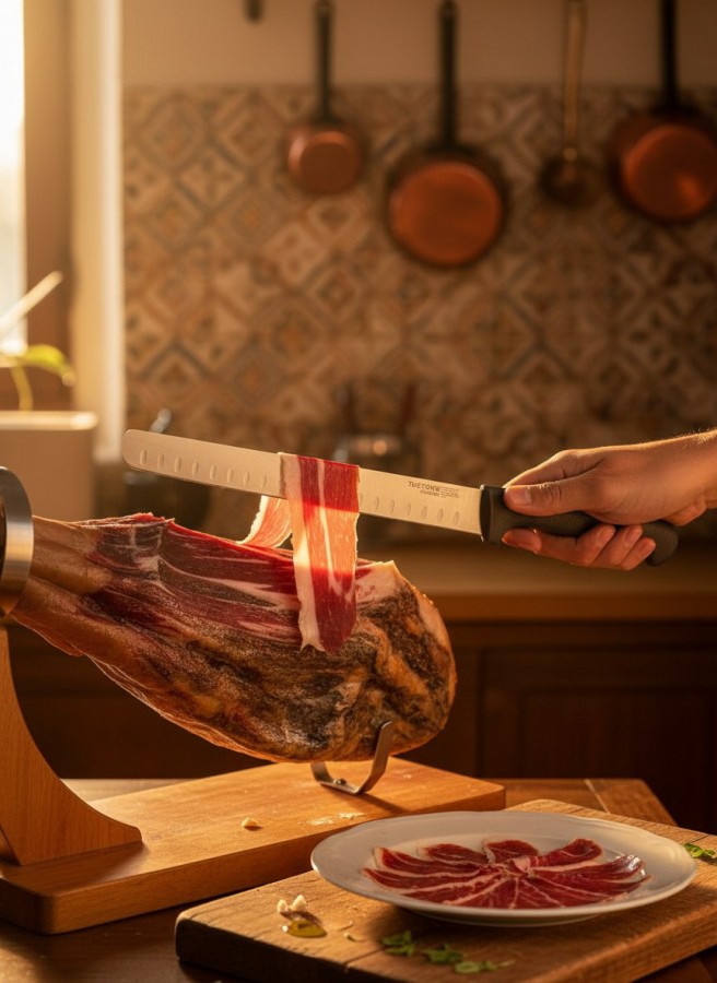 Нож для нарезки гастрономических продуктов TuoTown 231203, лезвие 30 см